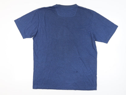 Mens UK Size L adidas Blue  T-Shirt