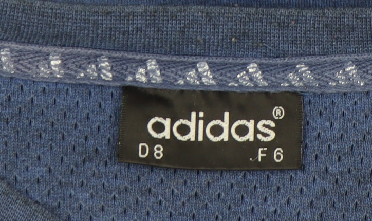 Mens UK Size L adidas Blue  T-Shirt