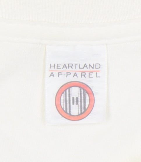 Heartland Apparel Women’s White Floral Graphic T-Shirt One Size