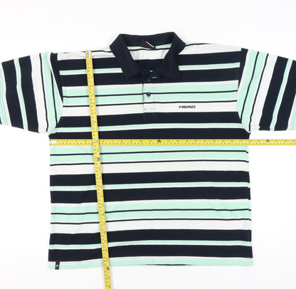 Head Men’s Multicoloured Striped Polo Shirt Size L