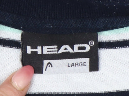 Head Men’s Multicoloured Striped Polo Shirt Size L