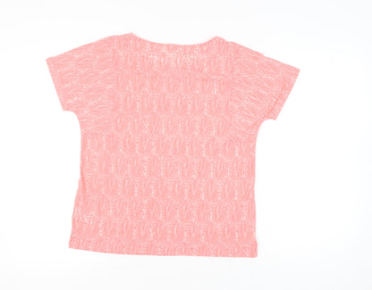 Womens UK Size 10 White Stuff Pink Basic T-Shirt