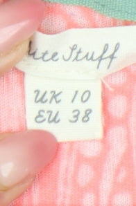 Womens UK Size 10 White Stuff Pink Basic T-Shirt
