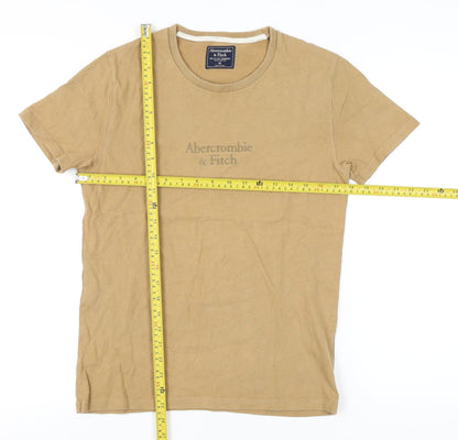 Abercrombie & Fitch Womens Beige XS Short Sleeve Cotton T-Shirt