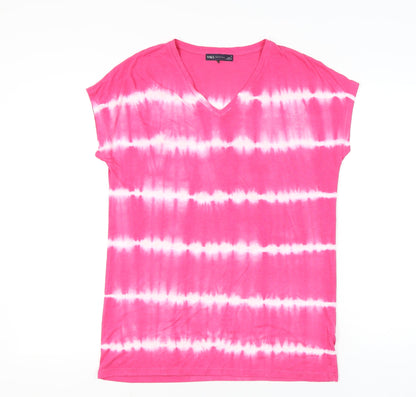 Womens UK Size 8 Marks and Spencer Pink Basic T-Shirt