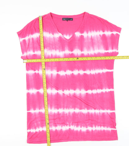 Womens UK Size 8 Marks and Spencer Pink Basic T-Shirt