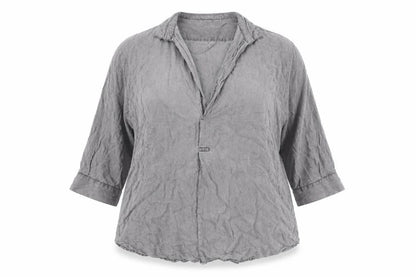Womens UK Size XL Zara Grey Basic Button-Up