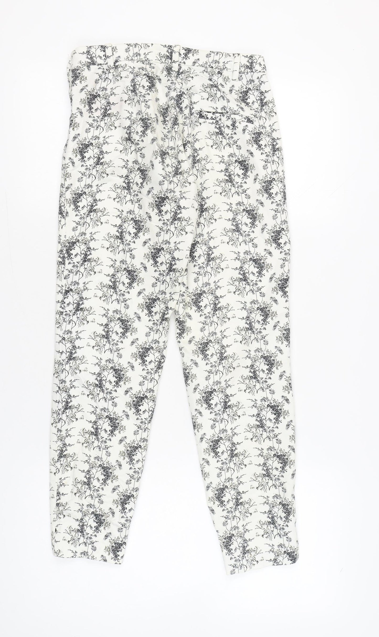 Womens UK Size 6 H&M Slim Fit CasualWorkwear White Trousers
