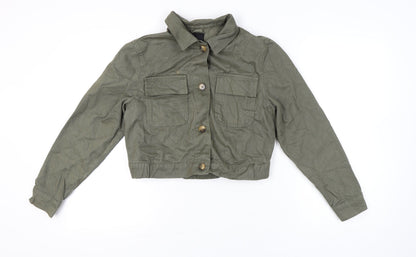 Womens UK Size 14 New Look Green Military Jacket