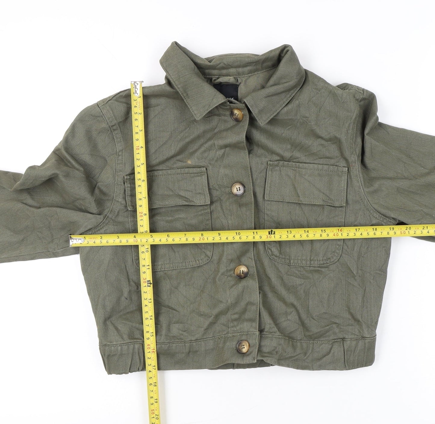 Womens UK Size 14 New Look Green Military Jacket