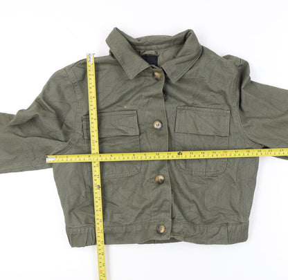 Womens UK Size 14 New Look Green Military Jacket