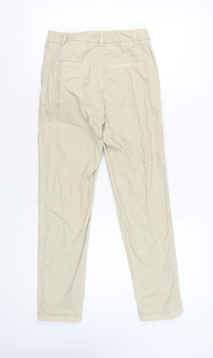Womens UK Size 6 Marks and Spencer Regular Fit Chino Beige Trousers