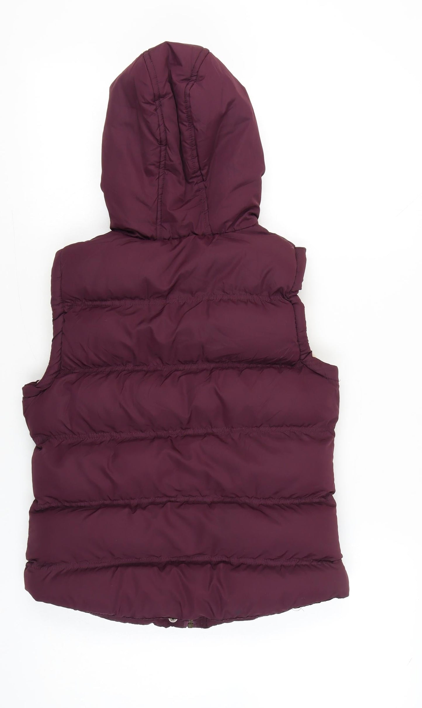 Atmosphere Womens Purple Hooded Puffer Waistcoat Size 10