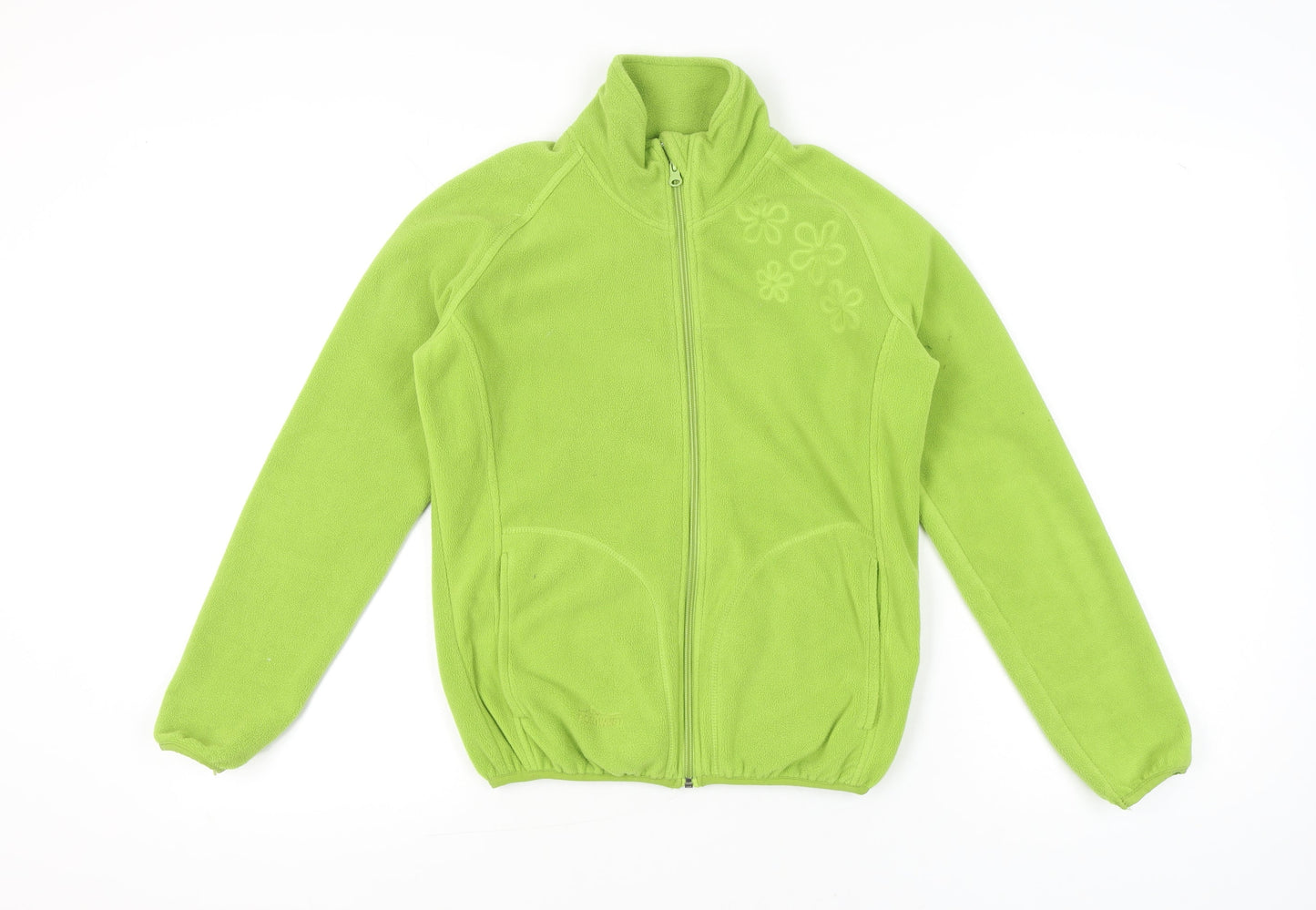 Portwest Womens Green Fleece Jacket Size 8 Full Zip Outdoor Casual