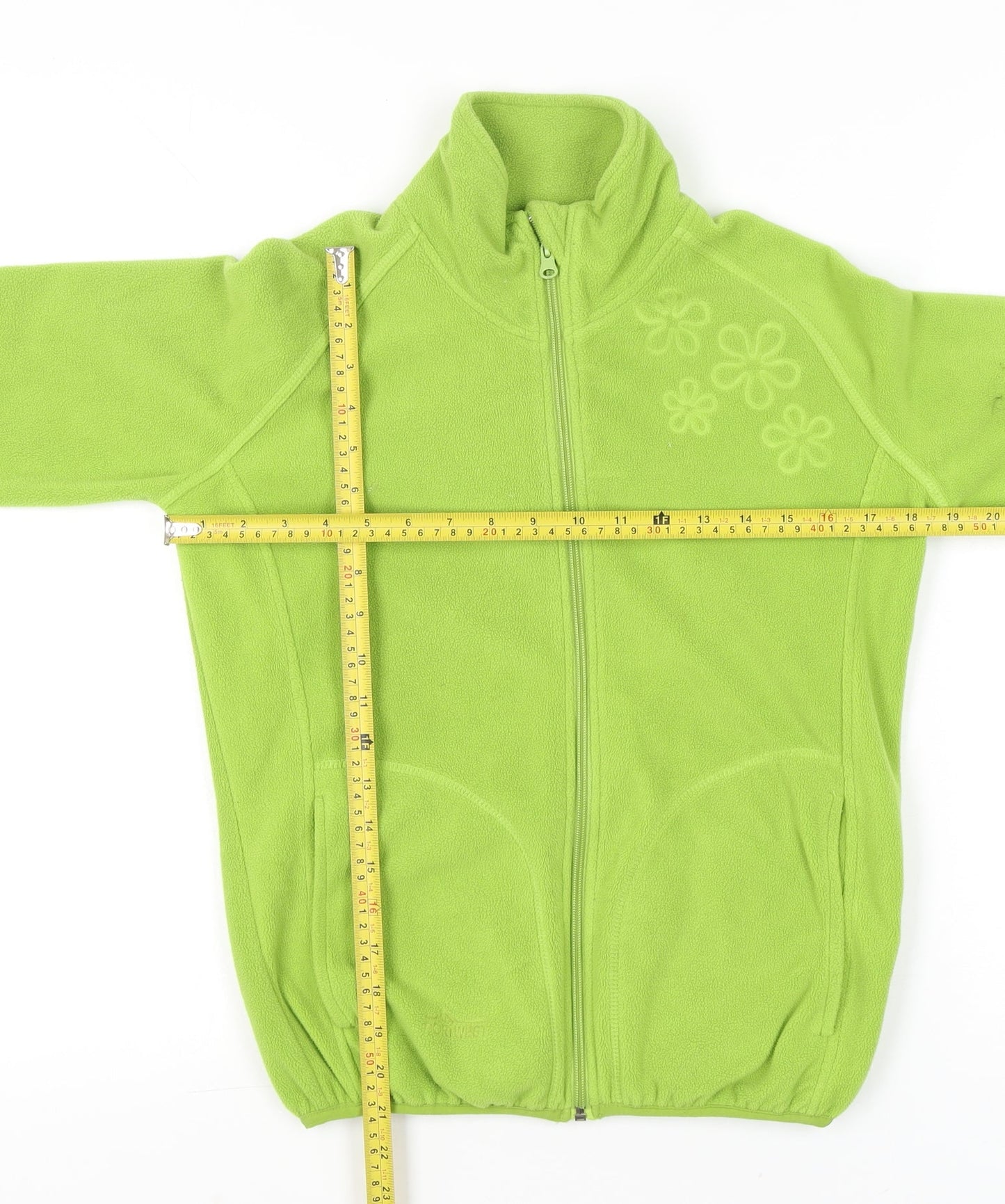 Portwest Womens Green Fleece Jacket Size 8 Full Zip Outdoor Casual