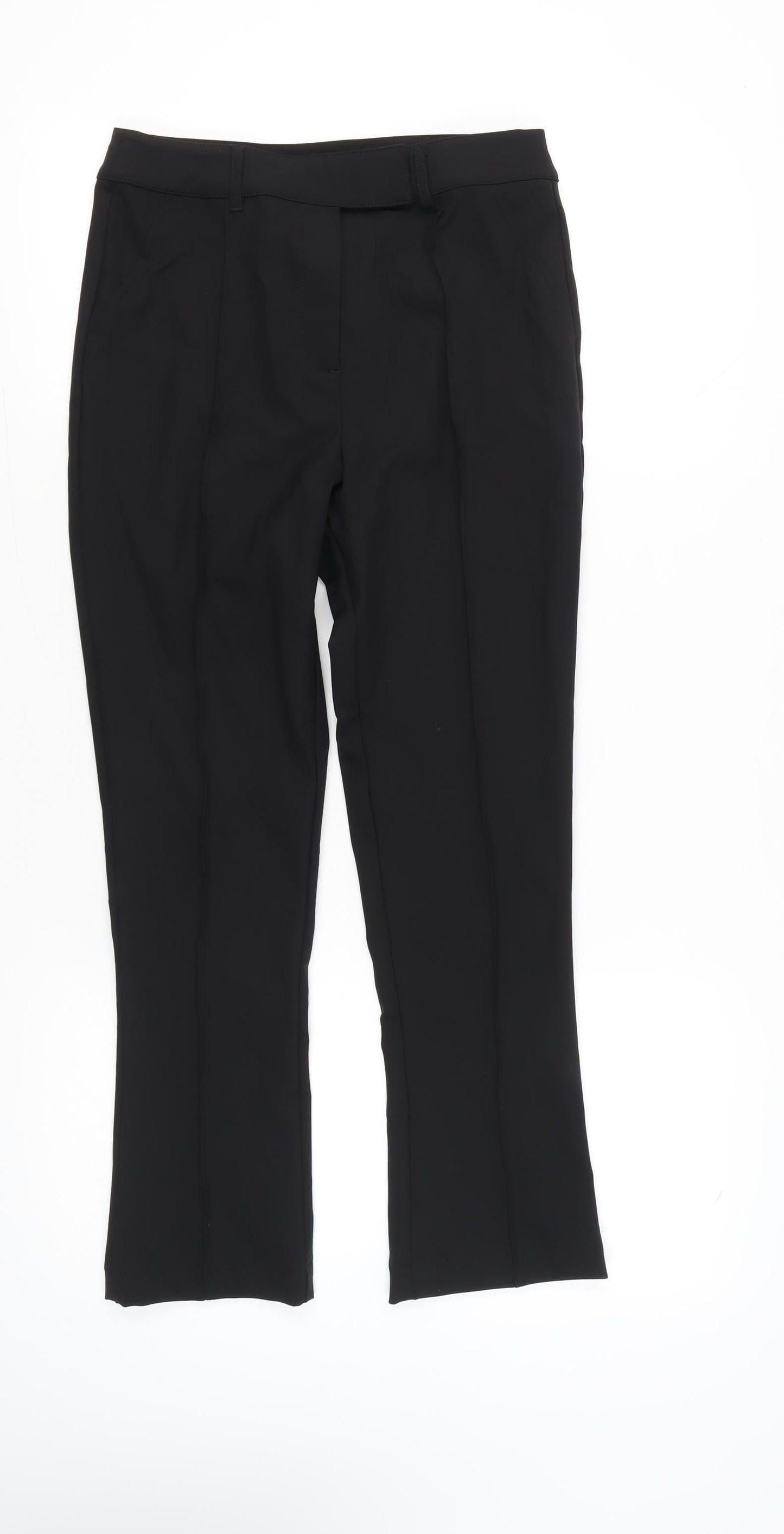 River Island Women Black Size 10 Slim Fit Dress Pants Work Trousers