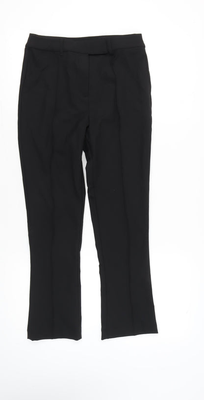 River Island Women Black Size 10 Slim Fit Dress Pants Work Trousers