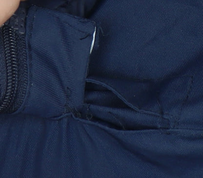 The Edge Womens Blue Size 14 Hooded Insulated Puffer Jacket