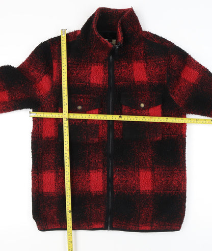 Mens UK Size S Topman Red Basic Jacket