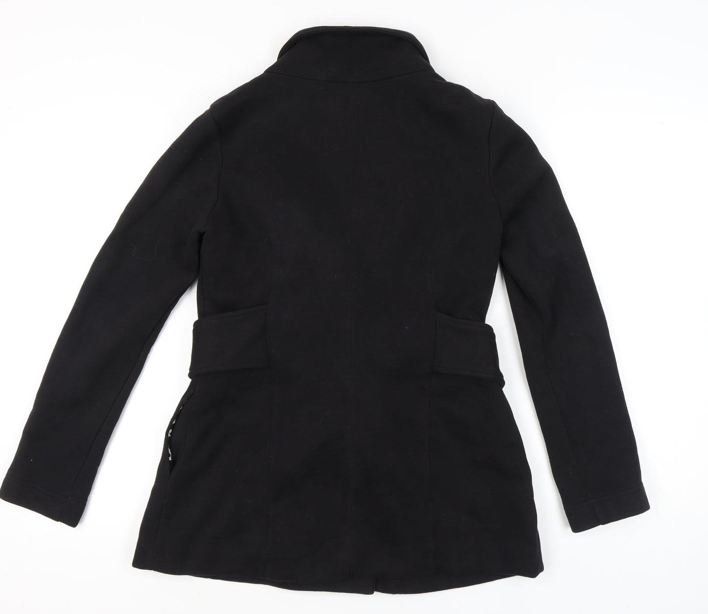 Womens UK Size M FOREVER 21 Black Overcoat