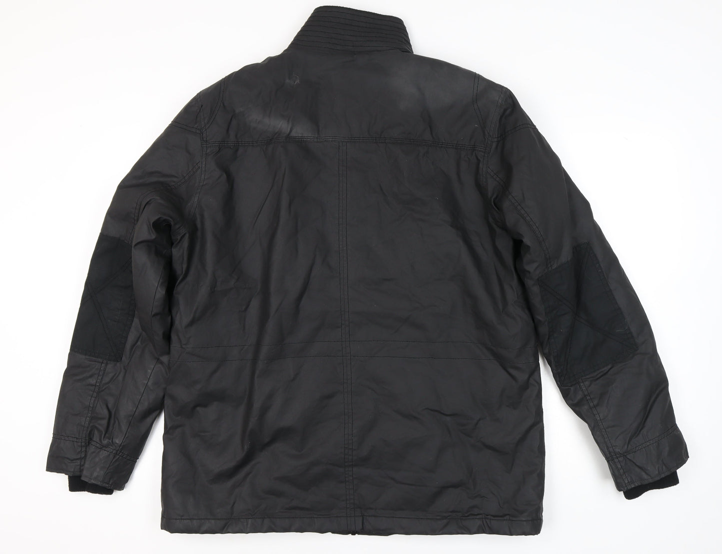 F&F Men's Black XL Utility Jacket Cotton Blend Lined Workwear