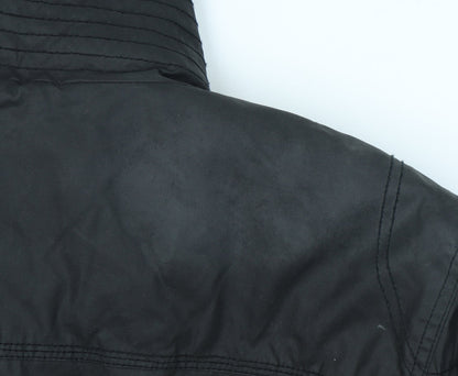 F&F Men's Black XL Utility Jacket Cotton Blend Lined Workwear