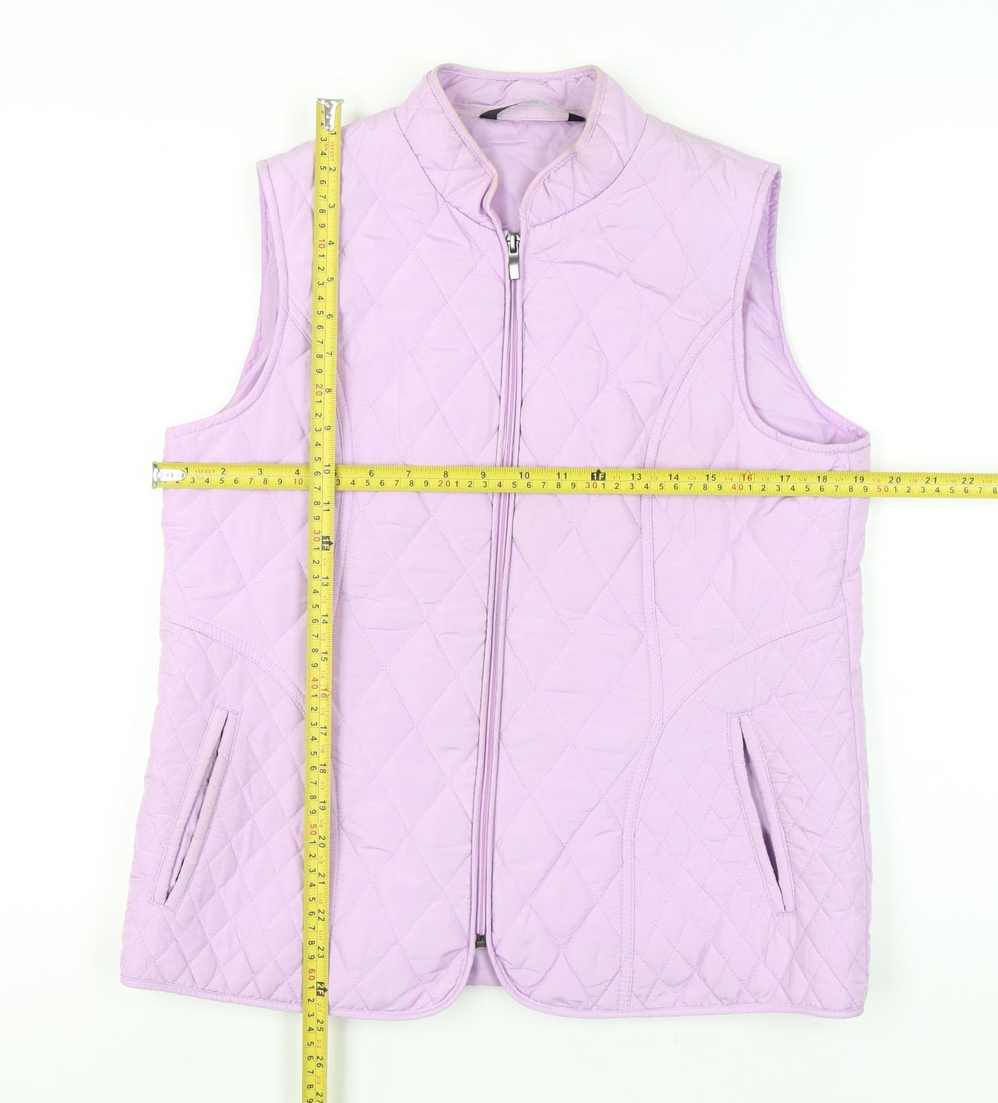 Womens UK Size 12 BM Casual Purple Quilted Coat