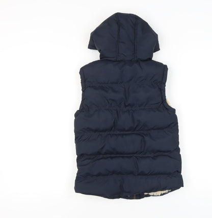 Atmosphere Women’s Blue Size 8 Hooded Puffer Waistcoat