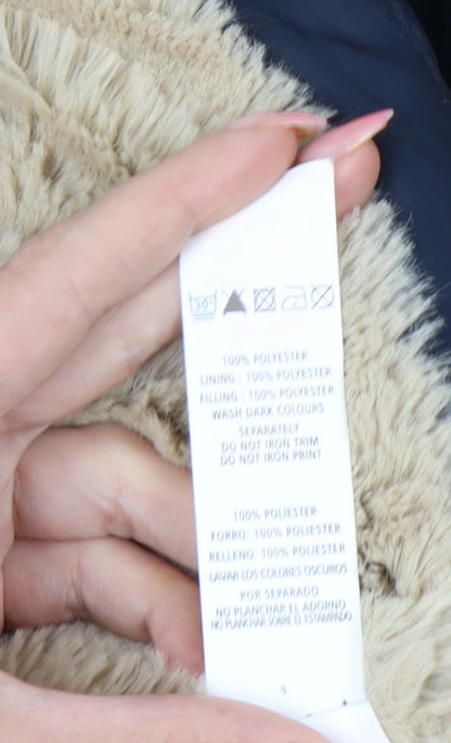 Atmosphere Women’s Blue Size 8 Hooded Puffer Waistcoat