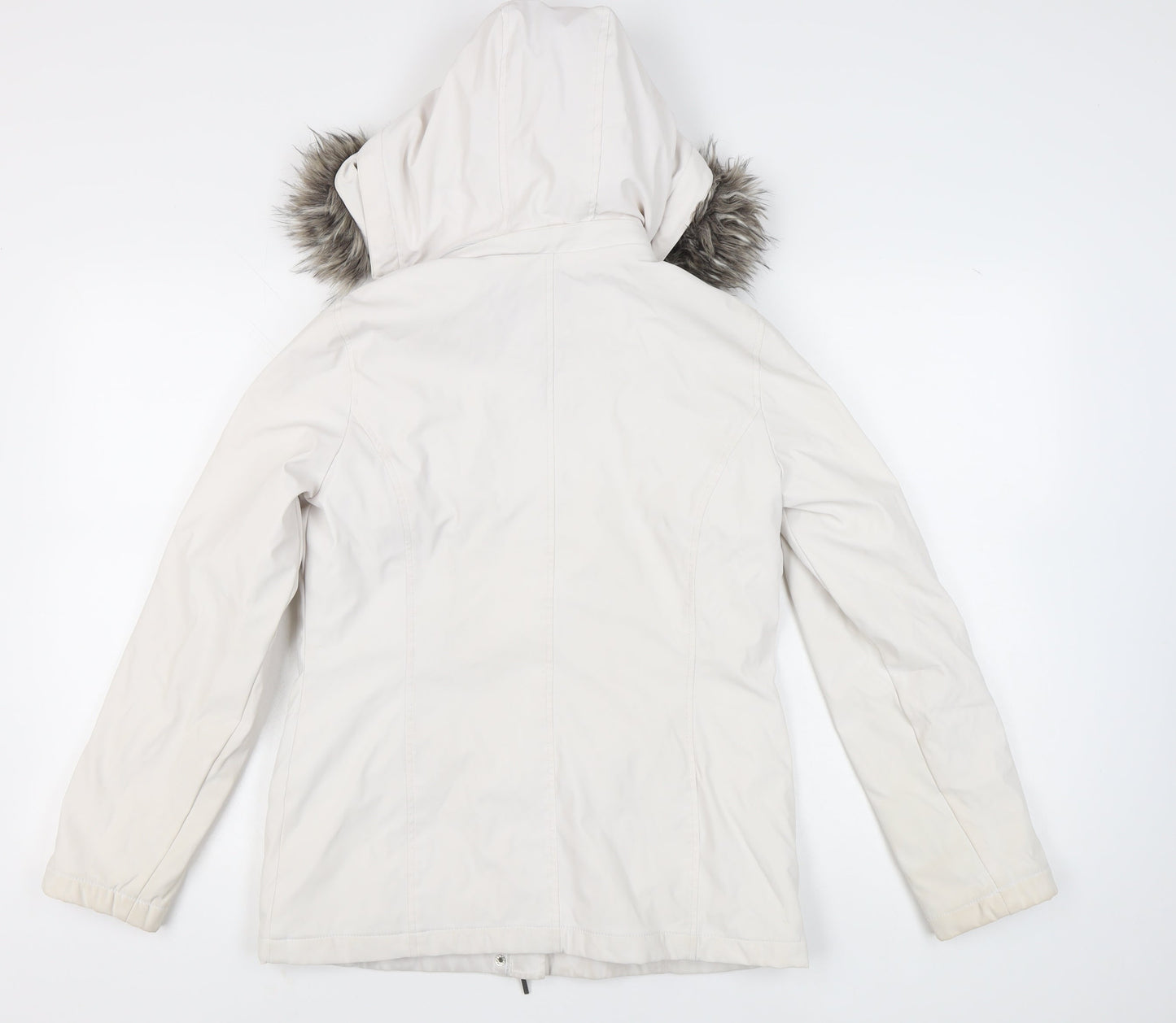 Womens UK Size S Weatherproof White Parka Coat