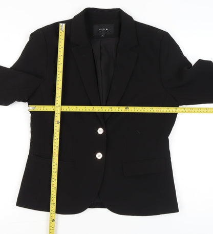 Womens UK Size M VILA Regular Black Blazer