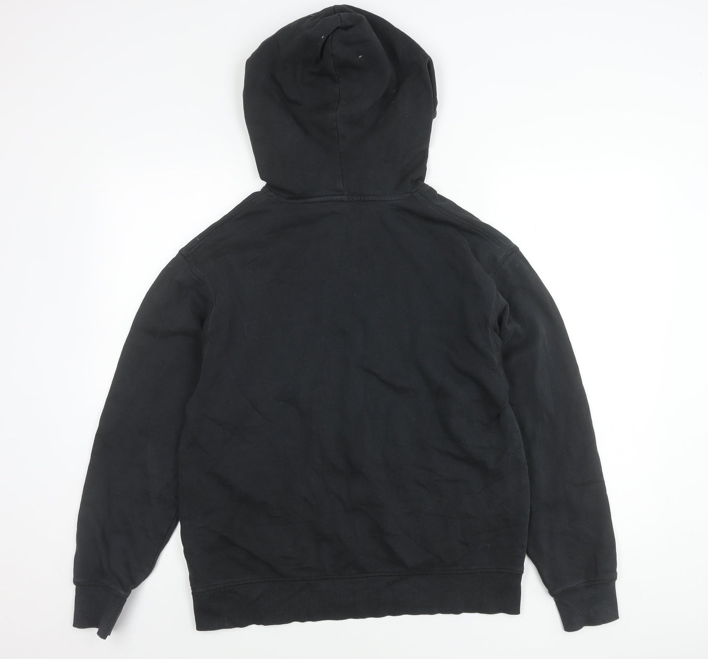 Zara Women Black Hoodie Sweatshirt Size 8 Brooklyn 1980 Pullover