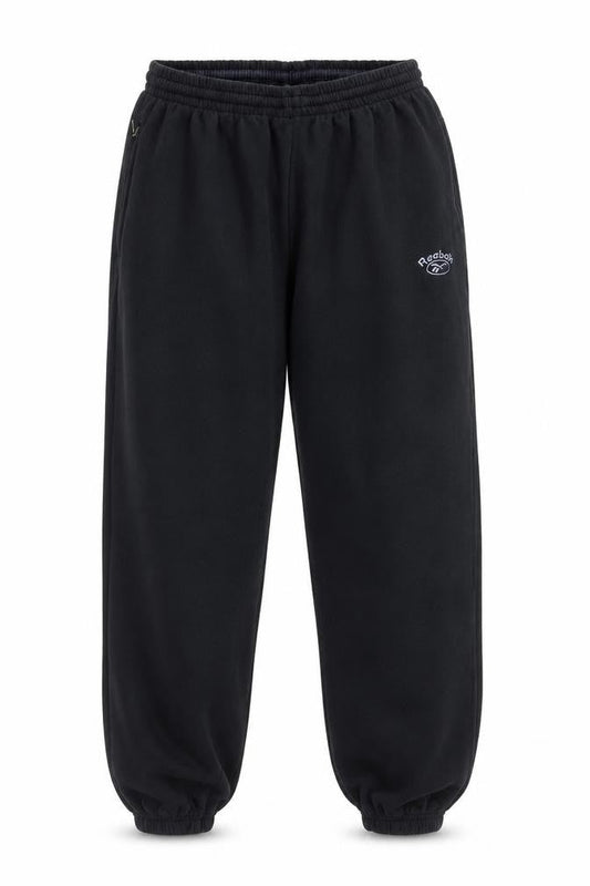 Womens UK Size M Reebok Regular Fit Sweatpants Black Trousers