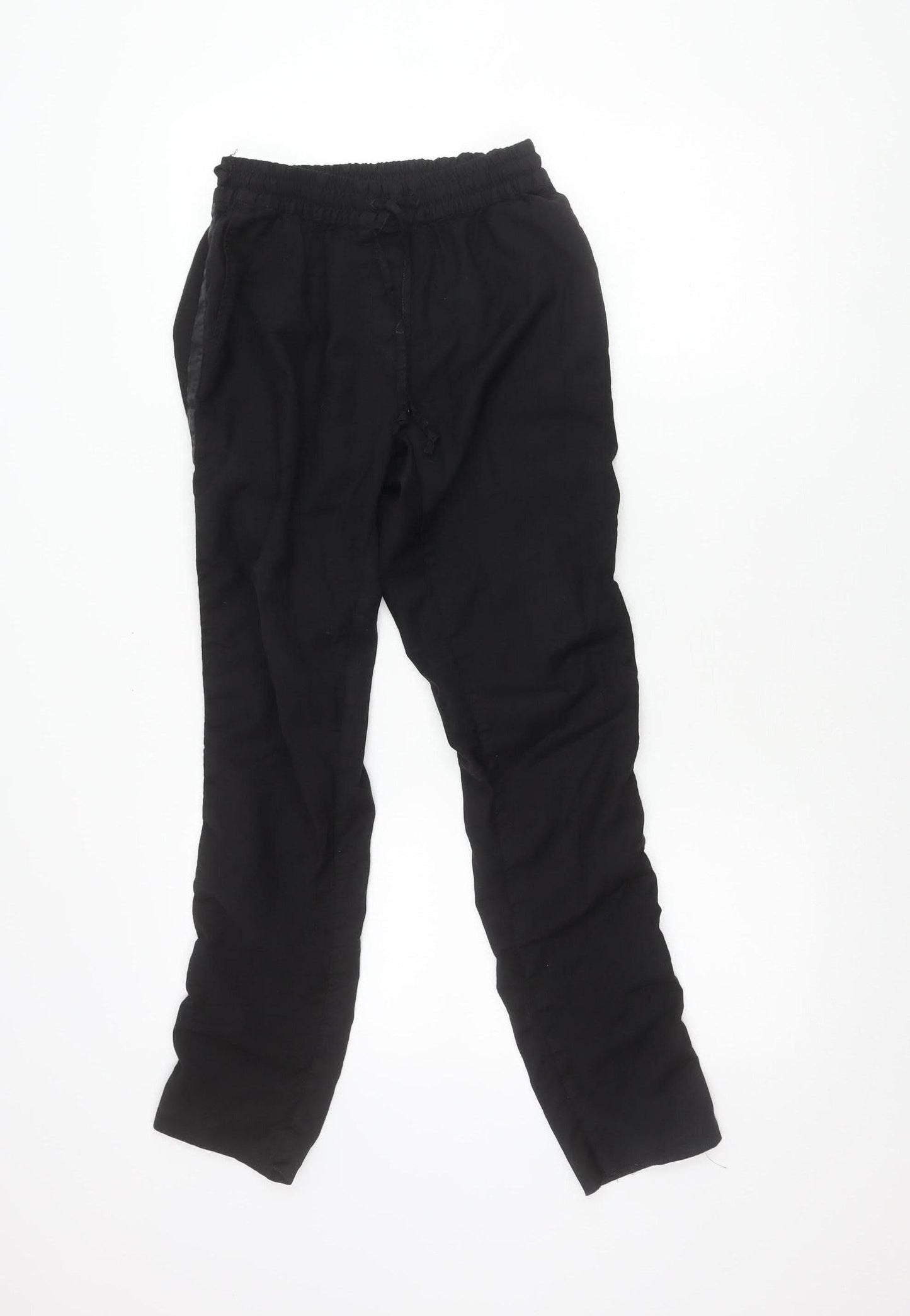 Paul & Joe Womens Black Jogger Trousers Size 8 Elastic Waist Viscose