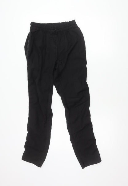 Paul & Joe Womens Black Jogger Trousers Size 8 Elastic Waist Viscose
