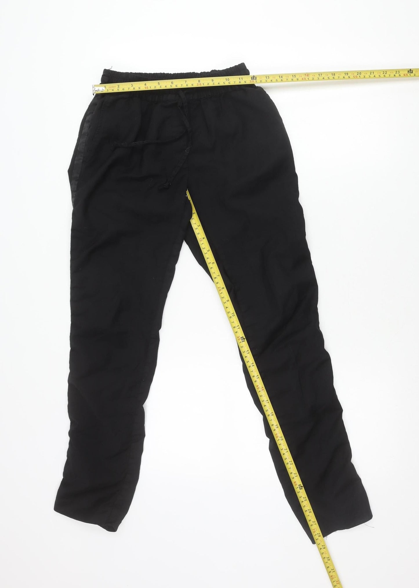 Paul & Joe Womens Black Jogger Trousers Size 8 Elastic Waist Viscose