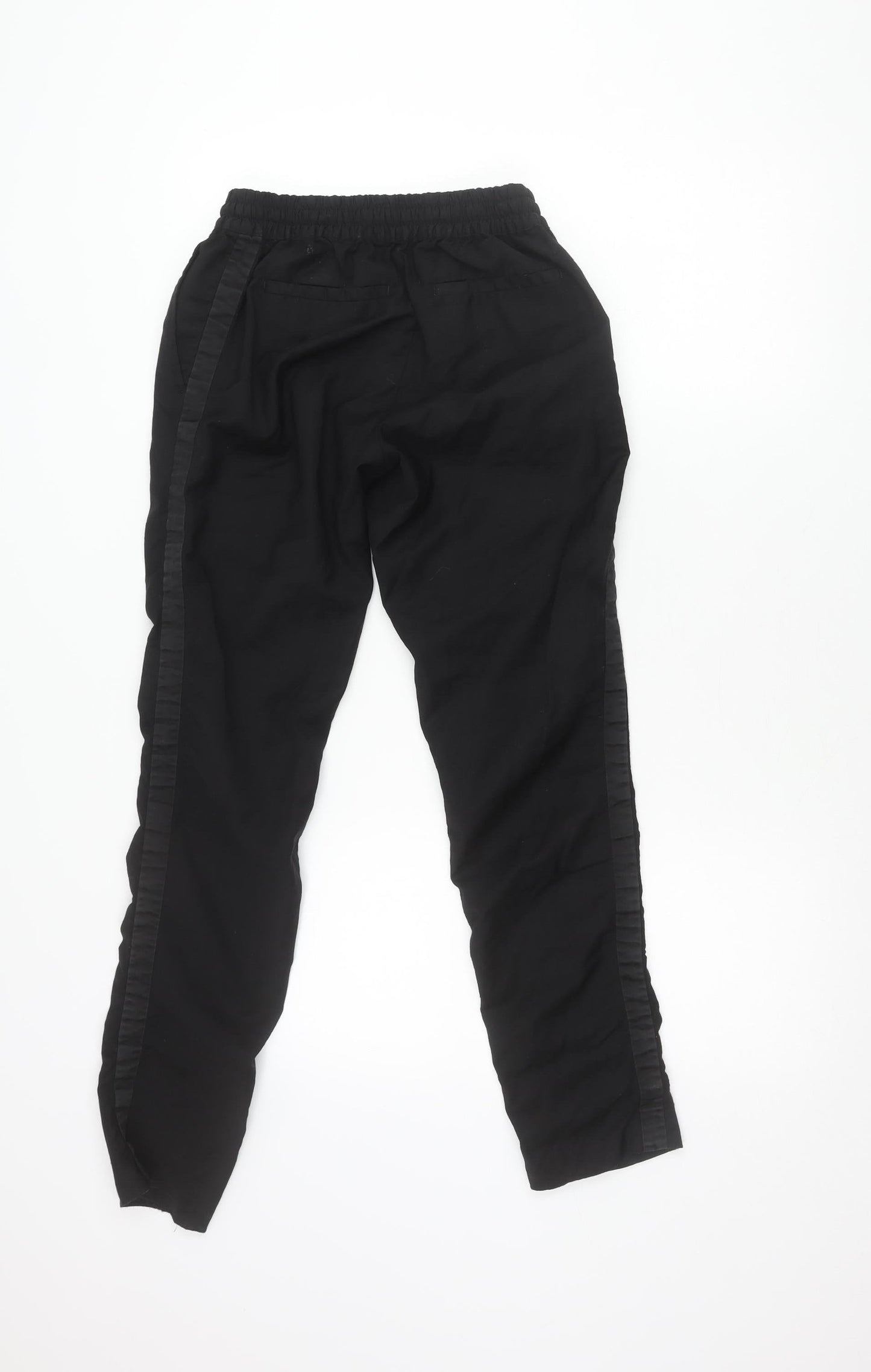 Paul & Joe Womens Black Jogger Trousers Size 8 Elastic Waist Viscose