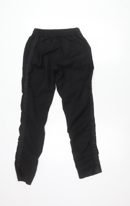 Paul & Joe Womens Black Jogger Trousers Size 8 Elastic Waist Viscose