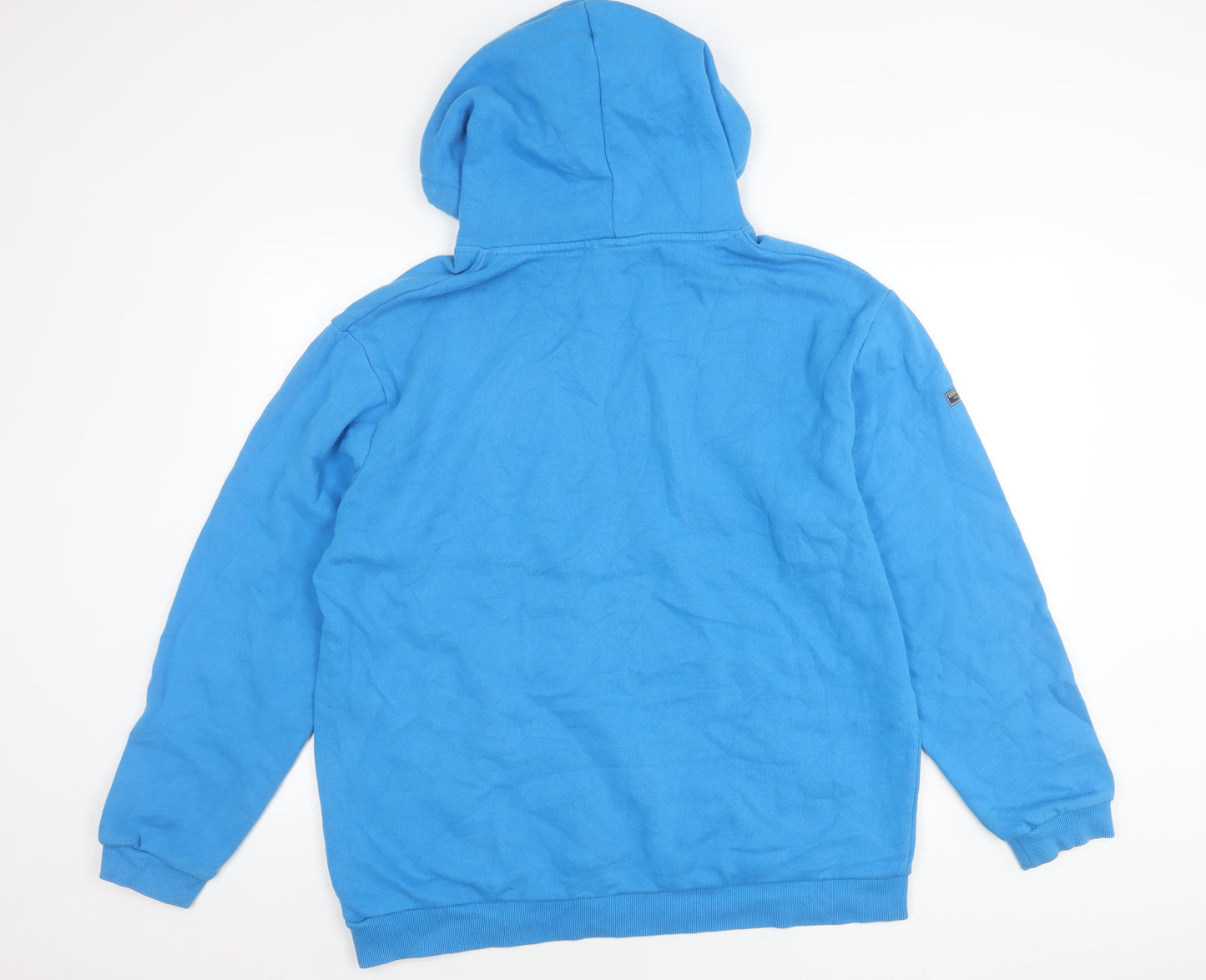 Superdry Men’s Blue XL Pullover Hoodie Logo Fleece Hooded Top