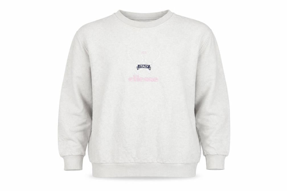 Womens UK Size 10 ellesse Grey Pullover Sweatshirt