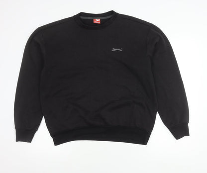 Mens UK Size L Slazenger Black Pullover Sweatshirt