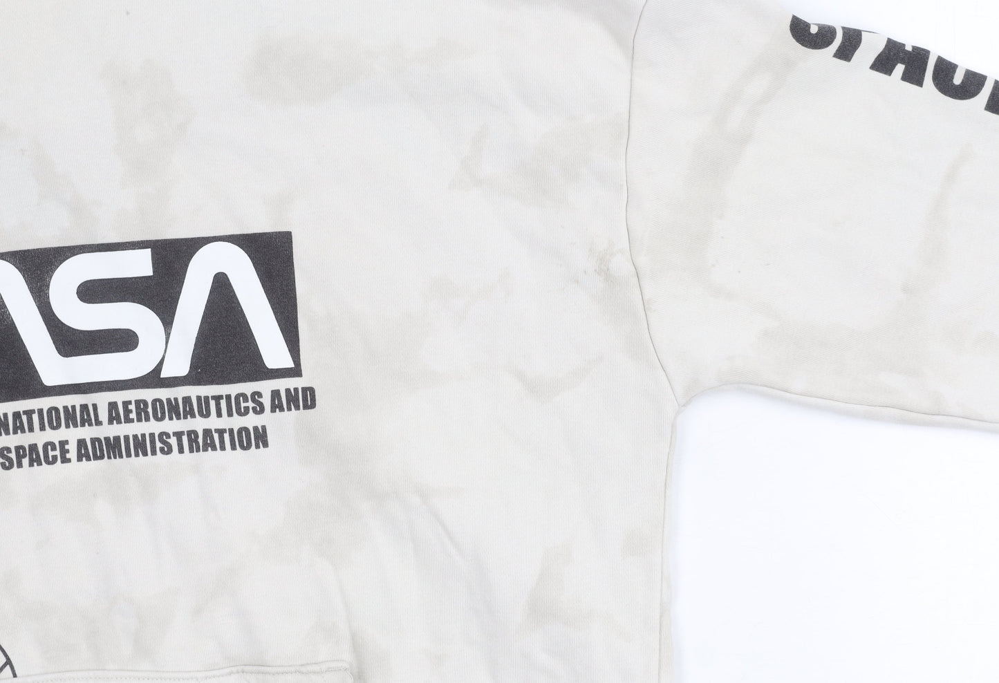 Marks and Spencer Boys Beige NASA Pullover Hoodie 13-14 Years