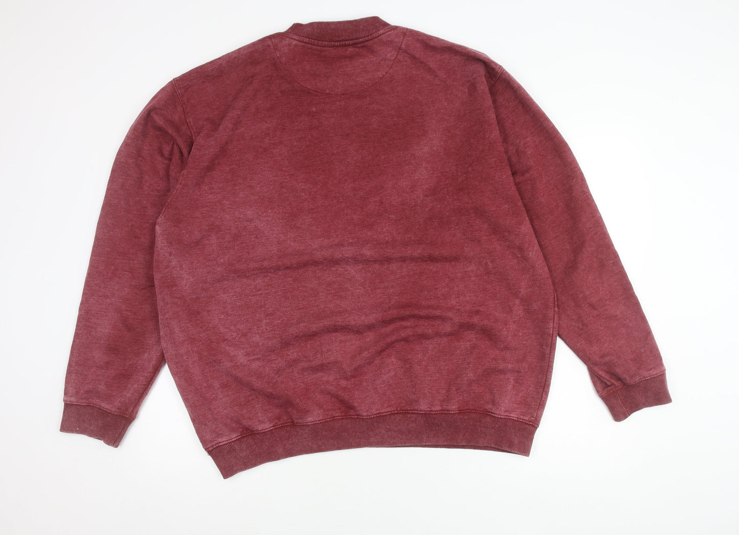 Mens UK Size L boohooMAN Red Pullover Sweatshirt