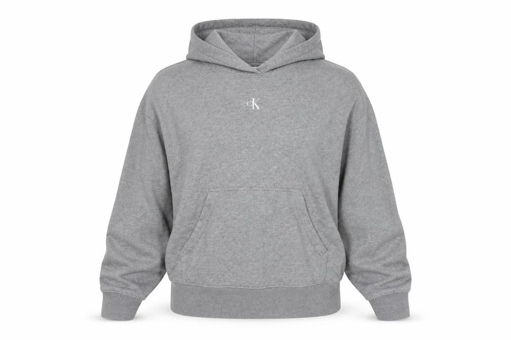 Womens UK Size M Calvin Klein Jeans Grey Pullover Hoodie
