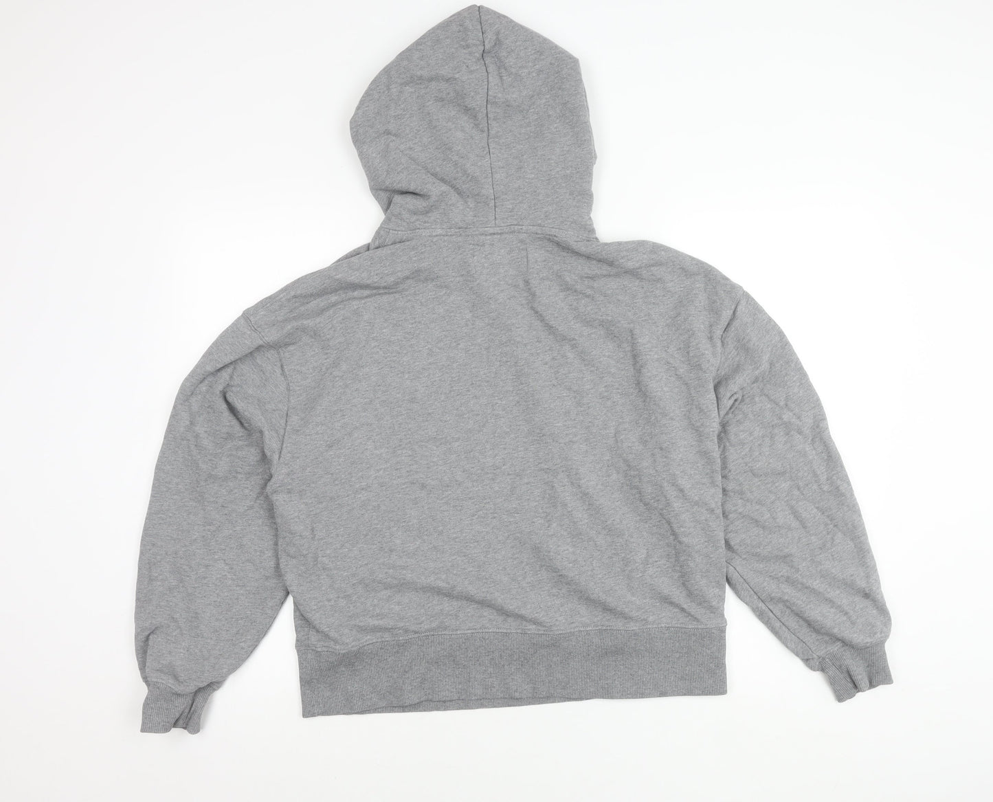 Calvin Klein Jeans Womens Grey Cotton Blend Pullover Hoodie M