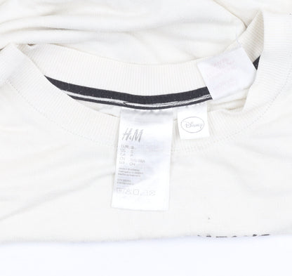 H&M Disney Women Ivory Sweatshirt S Mickey Mouse Steamboat Willie