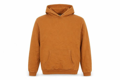 Front view of b.young unisex adults brown s pullover hoodie cotton blend