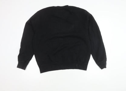 Mens UK Size M Nike Black Pullover Sweatshirt