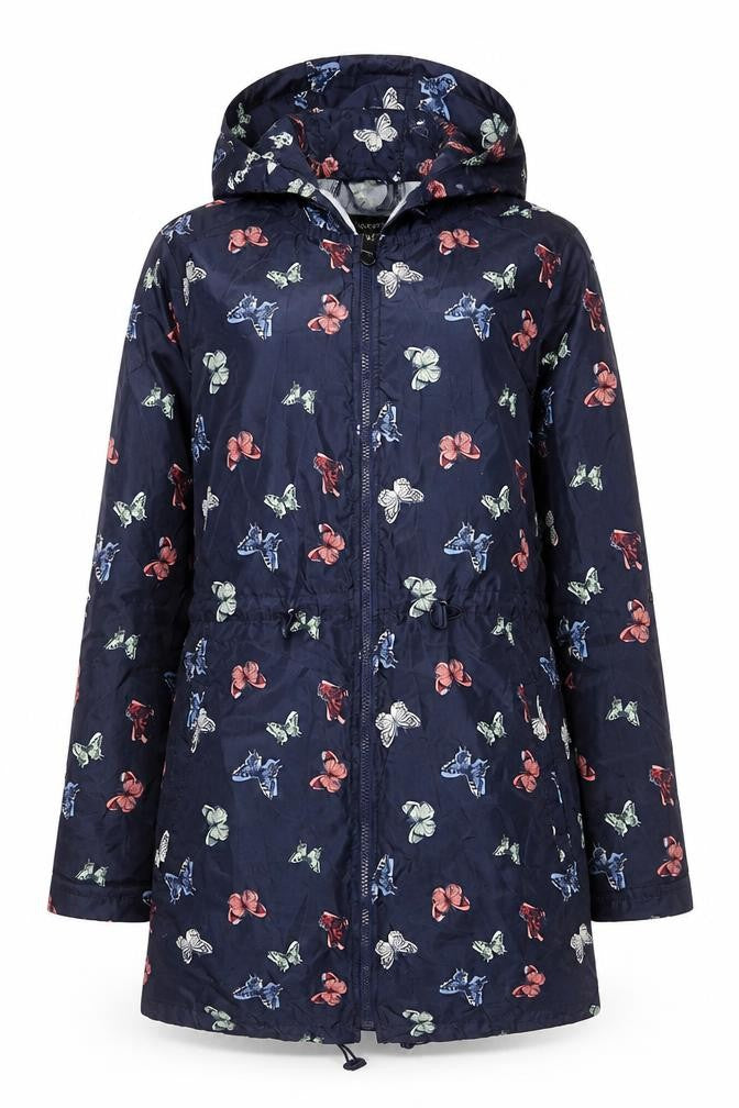 Womens UK Size 810 George Blue Rain Coat