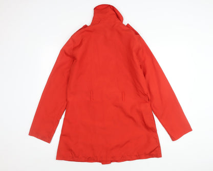 Womens UK Size 10 La Redoute Red Trench Coat
